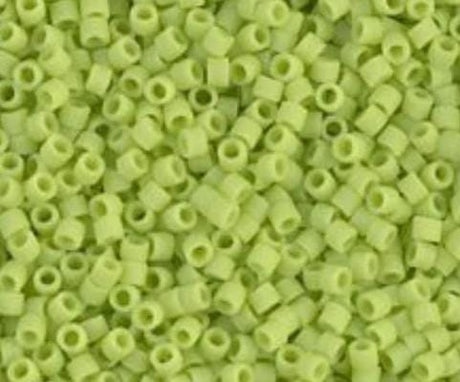 DB0763 11/0 Matte Opaque Chartreuse Miyuki Delica