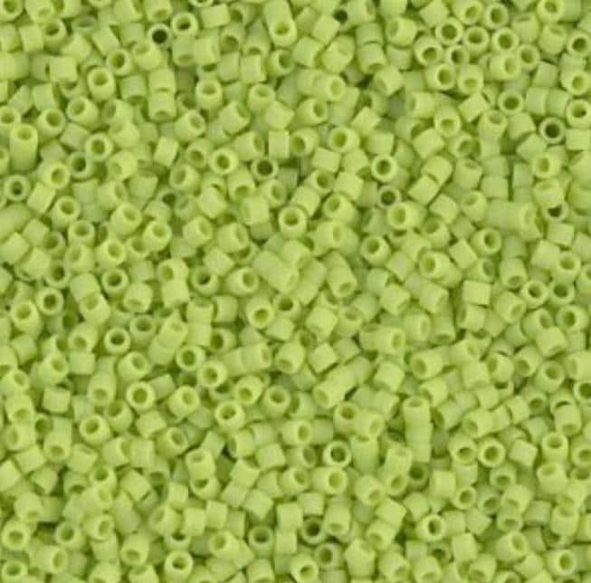 DB0763 11/0 Matte Opaque Chartreuse Miyuki Delica