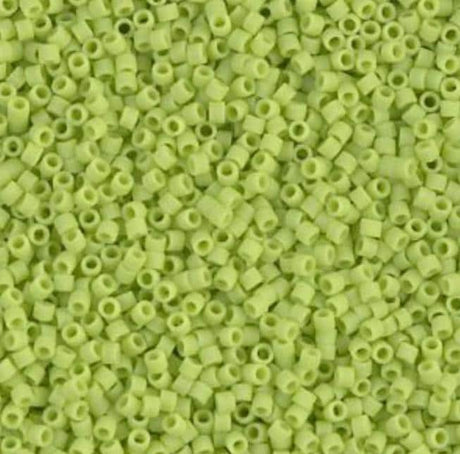 DB0763 11/0 Matte Opaque Chartreuse Miyuki Delica