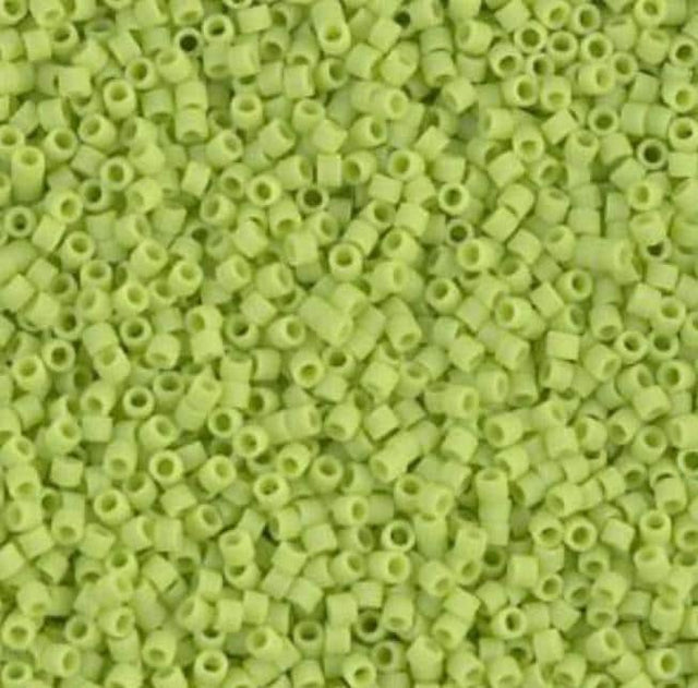 DB0763 11/0 Matte Opaque Chartreuse Miyuki Delica