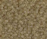 DB0771 11/0 Dyed Semi-Frosted Transparent Saffron Miyuki Delica