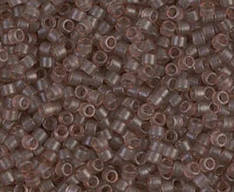 DB0772 11/0 Dyed Semi-Frosted Transparent Cinnamon Miyuki Delica