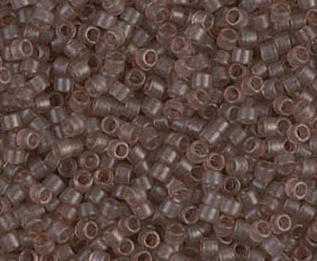 DB0772 11/0 Dyed Semi-Frosted Transparent Cinnamon Miyuki Delica