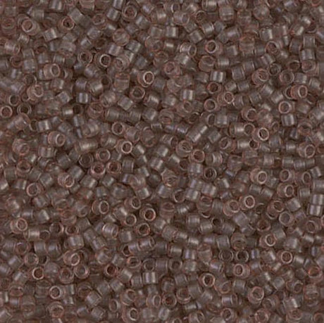 Dyed Semi-Frosted Transparent Cinnamon Miyuki Delica 11/0 DB0772