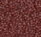 DB0773 11/0 Dyed Semi-Frosted Transparent Berry Miyuki Delica