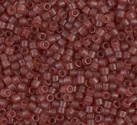 DB0773 11/0 Dyed Semi-Frosted Transparent Berry Miyuki Delica