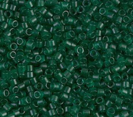 DB0776 11/0 Dyed Semi-Frosted Transparent Emerald Miyuki Delica