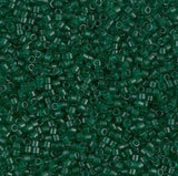 Dyed Semi-Frosted Transparent Emerald Miyuki Delica 11/0 DB0776