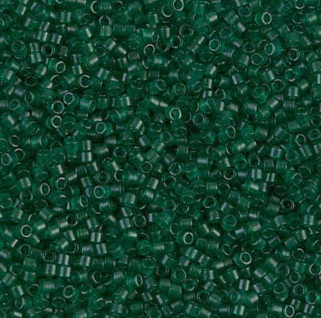 Dyed Semi-Frosted Transparent Emerald Miyuki Delica 11/0 DB0776