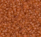 DB0777 11/0 Dyed Semi-Frosted Transparent Topaz Miyuki Delica