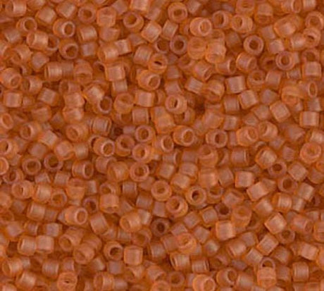 DB0777 11/0 Dyed Semi-Frosted Transparent Topaz Miyuki Delica