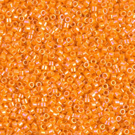 Miyuki 11/0 Delica DB1573 Opaque Mandarin AB