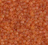 DB0781 11/0 Dyed Semi-Frosted Transparent Amber Miyuki Delica