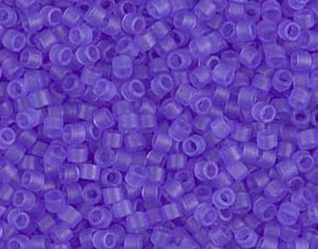 DB0783 11/0 Dyed Semi-Frosted Transparent Purple Miyuki Delica
