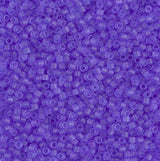 Dyed Semi-Frosted Transparent Purple Miyuki Delica 11/0 DB0783