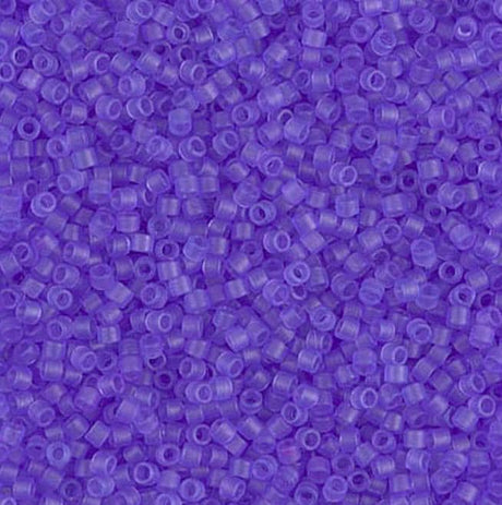 Dyed Semi-Frosted Transparent Purple Miyuki Delica 11/0 DB0783