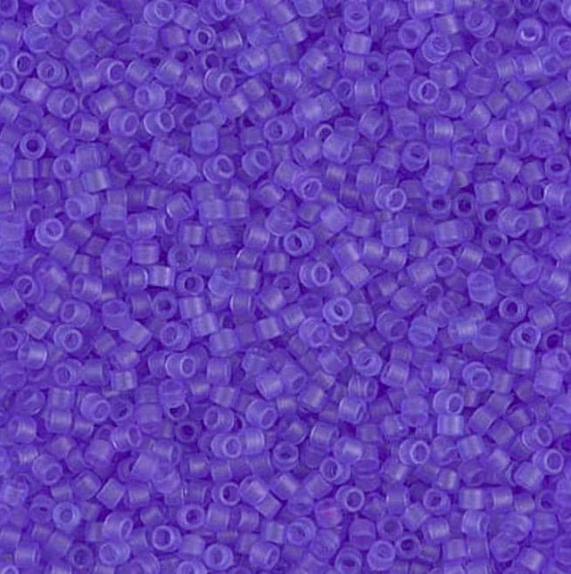 Dyed Semi-Frosted Transparent Purple Miyuki Delica 11/0 DB0783