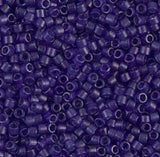 DB0785 11/0 Dyed Semi-Frosted Transparent Cobalt Miyuki Delica