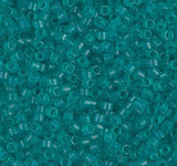 DB0786 11/0 Dyed Semi-Frosted Transparent Teal Miyuki Delica