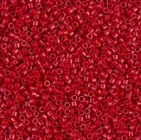 Dyed Semi-Frosted Opaque Bright Red Miyuki Delica 11/0 DB0791