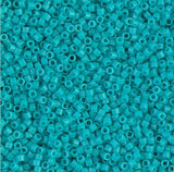 Dyed Semi-Frosted Opaque Turquoise Green Miyuki Delica 11/0 DB0793