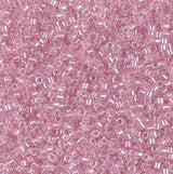 Pearl Lined Transparent Pink AB Miyuki Delica 11/0 DB1673