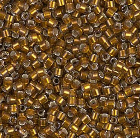DB1681 11/0 Silver Lined Glazed Dark Saffron Miyuki Delica