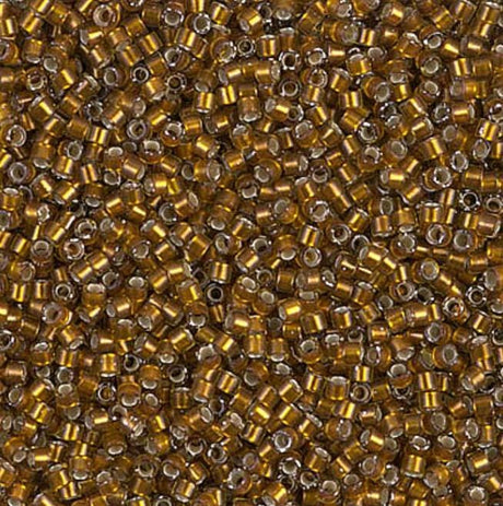 Silver Lined Glazed Dark Saffron Miyuki Delica 11/0 DB1681