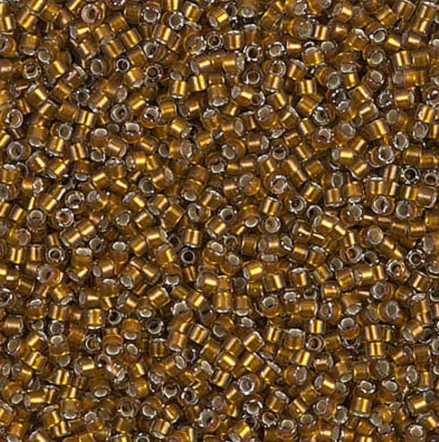 Silver Lined Glazed Dark Saffron Miyuki Delica 11/0 DB1681