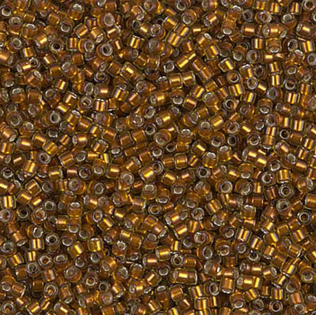Silver Lined Glazed Dark Honey Miyuki Delica 11/0 DB1682