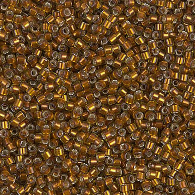Silver Lined Glazed Dark Honey Miyuki Delica 11/0 DB1682