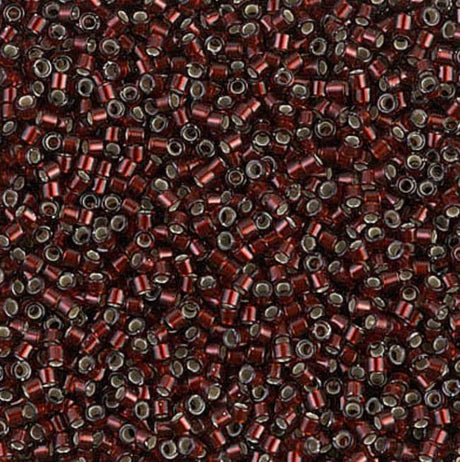 Silver Lined Glazed Dark Cranberry Miyuki Delica 11/0 DB1685