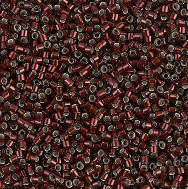 Silver Lined Glazed Dark Cranberry Miyuki Delica 11/0 DB1685