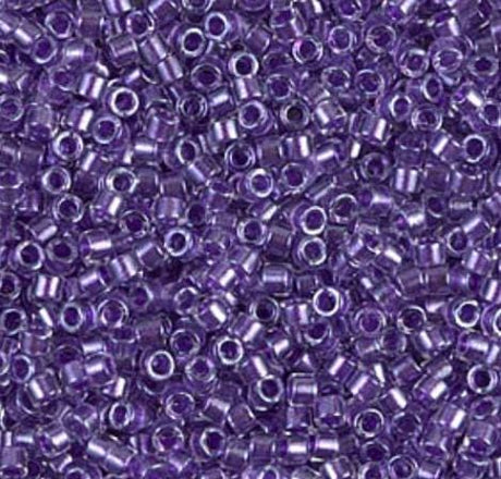 DB0906 11/0 Sparking Purple Lined Crystal Miyuki Delica
