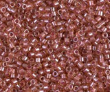DB0913 11/0 Sparking Salmon Lined Topaz Miyuki Delica