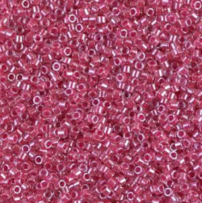 Sparkling Rose Lined Crystal Miyuki Delica 11/0 DB0914