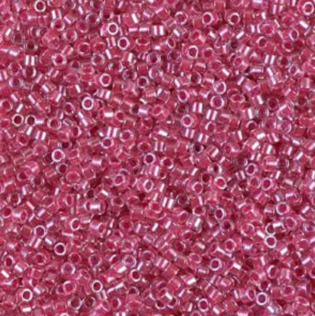 Sparkling Rose Lined Crystal Miyuki Delica 11/0 DB0914