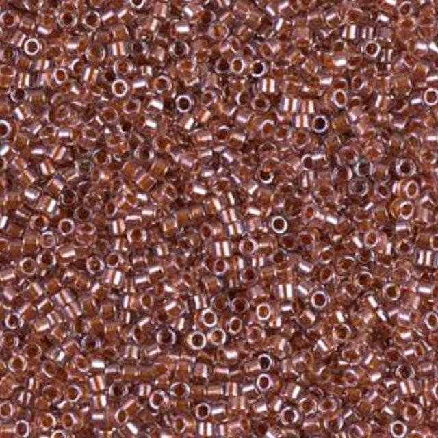 Sparking Ginger Lined Crystal Miyuki Delica 11/0 DB0915