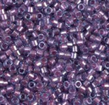 DB0922 11/0 Sparking Orchid Lined Aqua Crystal Miyuki Delica