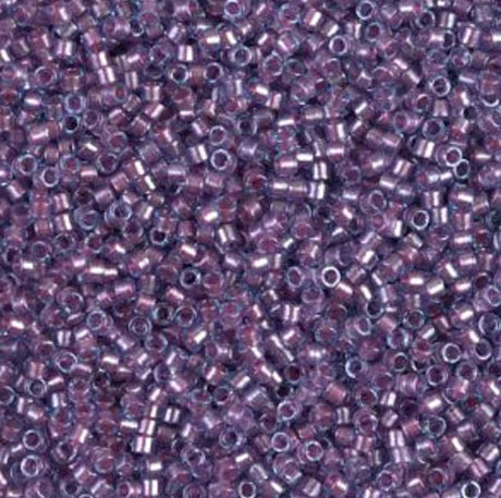 Sparking Orchid Lined Aqua Miyuki Delica 11/0 DB0922