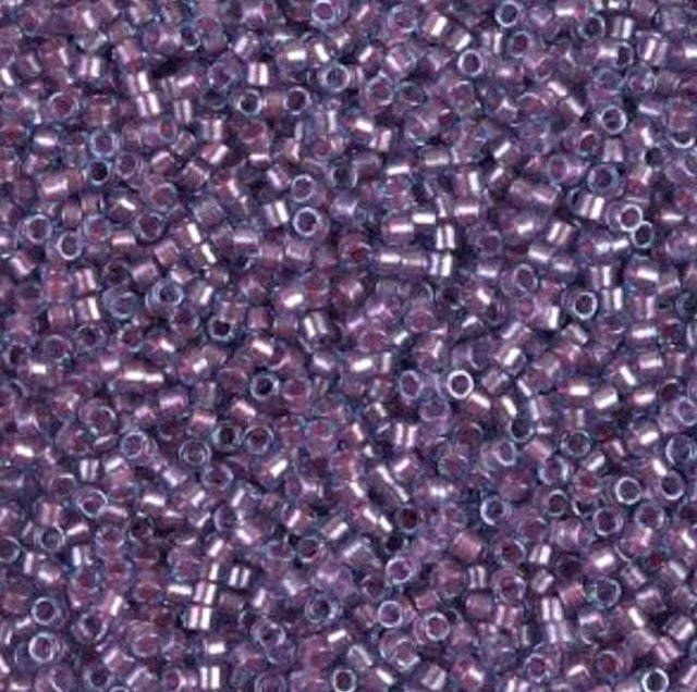 Sparking Orchid Lined Aqua Miyuki Delica 11/0 DB0922