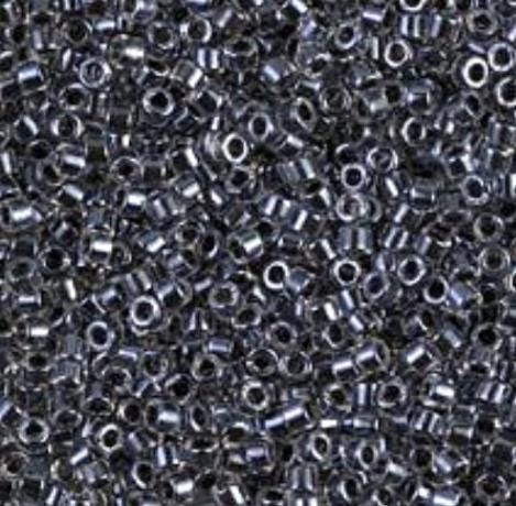 DB0925 11/0 Sparking Charcoal Lined Crystal Miyuki Delica