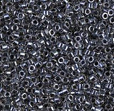 DB0925 11/0 Sparking Charcoal Lined Crystal Miyuki Delica