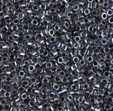 DB0925 11/0 Sparking Charcoal Lined Crystal Miyuki Delica