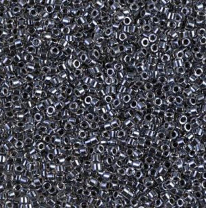 Sparking Charcoal Lined Crystal Miyuki Delica 11/0 DB0925