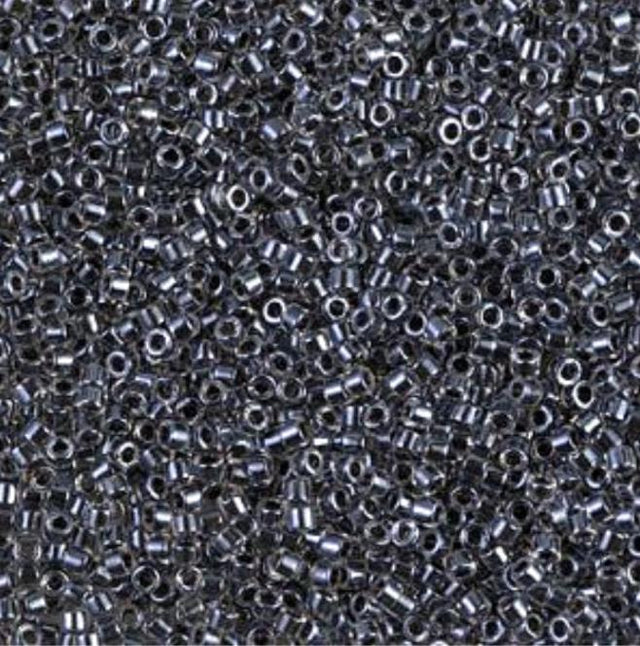 Sparking Charcoal Lined Crystal Miyuki Delica 11/0 DB0925