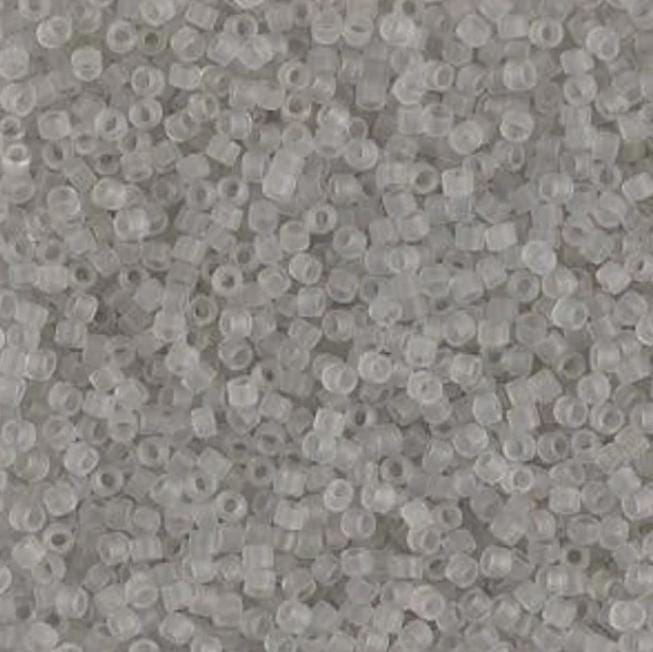 DB1271 11/0 Matte Transparent Gray Mist Miyuki Delica