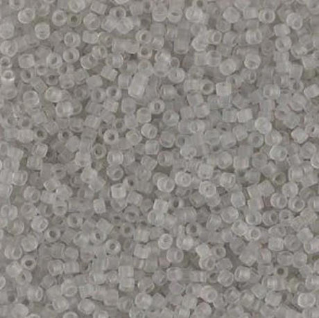 DB1271 11/0 Matte Transparent Gray Mist Miyuki Delica