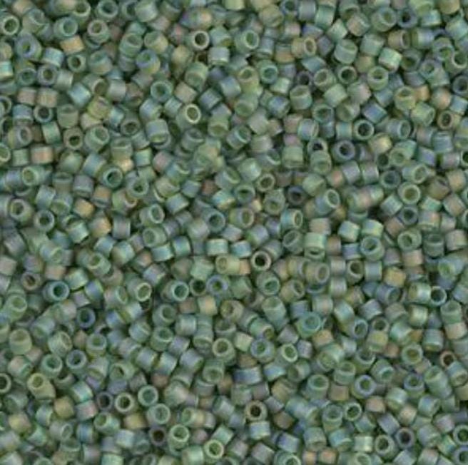 Matte Transparent Olive AB Miyuki Delica 11/0 DB1282