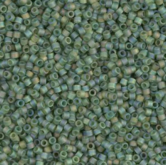 Matte Transparent Olive AB Miyuki Delica 11/0 DB1282